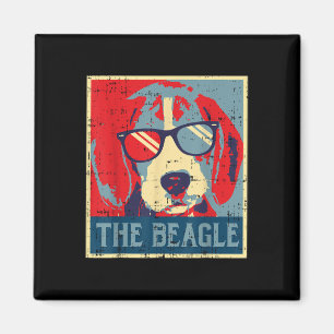 The Beagle Obama Poster Vintage Animal Pet Hound D Magnet