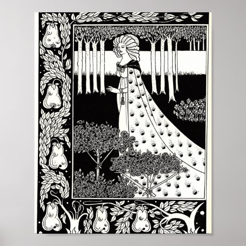 The Beale Isoud at Joyous Gard Aubrey Beardsley Poster