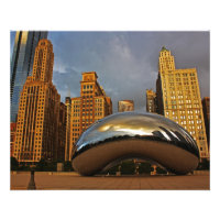 The Bean in Chicago at Sunrise