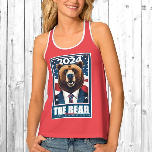The Bear 2024 Womens Rights Presidential Red Tank Top