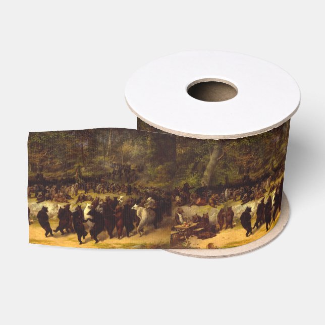 The Bear Dance, 1870 by William Holbrook Beard Grosgrain Ribbon (Spool)