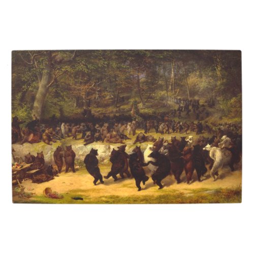 The Bear Dance 1870 by William Holbrook Beard Metal Print