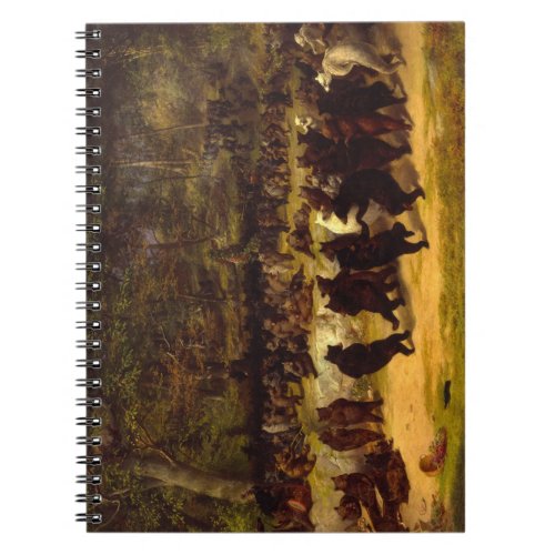 The Bear Dance 1870 by William Holbrook Beard Notebook