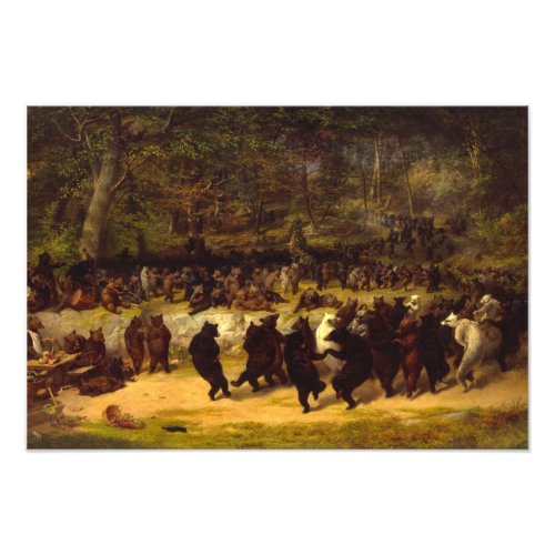 The Bear Dance 1870 by William Holbrook Beard Photo Print