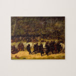 The Bear Dance by William Holbrook Beard Jigsaw Puzzle<br><div class="desc">William Holbrook Beard - The Bear Dance, 1870. William Holbrook Beard was an American artistic painter who is known best for his satirical paintings of beasts performing human-like activities.</div>