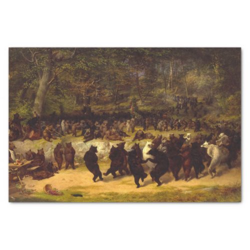 The Bear Dance by William Holbrook Beard Tissue Paper