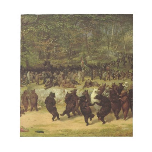 The Bear Dance Painting _ William Holbrook Beard Notepad