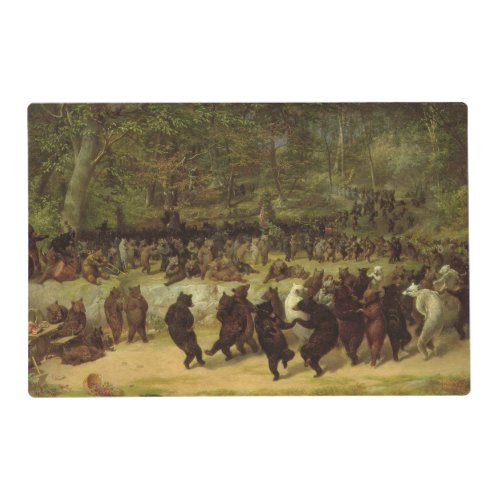 The Bear Dance Painting _ William Holbrook Beard Placemat