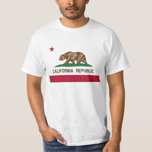 The Bear Flag _ Flag of the State of California T_Shirt