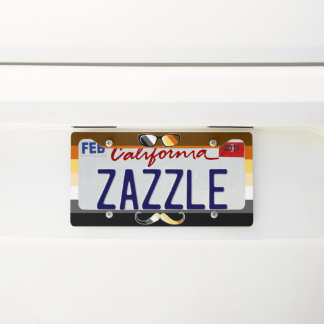 The Bear Geek's Bear Pride License Plate Frame