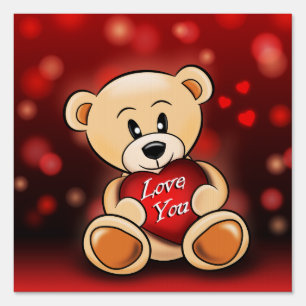 The bear loves you sign