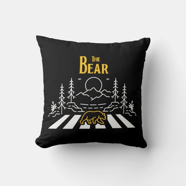 The Bear Throw Pillow (Front)
