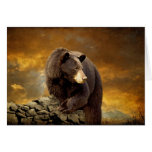 The Bear Went Over The Mountain - Blank Card at Zazzle