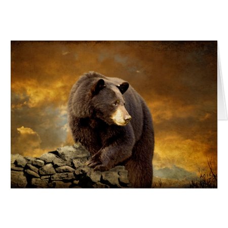 The Bear Went Over The Mountain - Blank Card