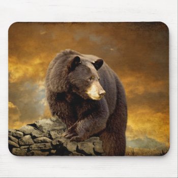 The Bear Went Over The Mountain - Mousepad by LoisBryan at Zazzle