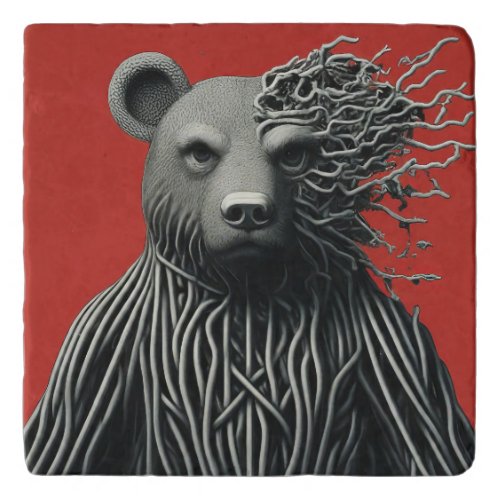 The Bear with the Roots Trivet