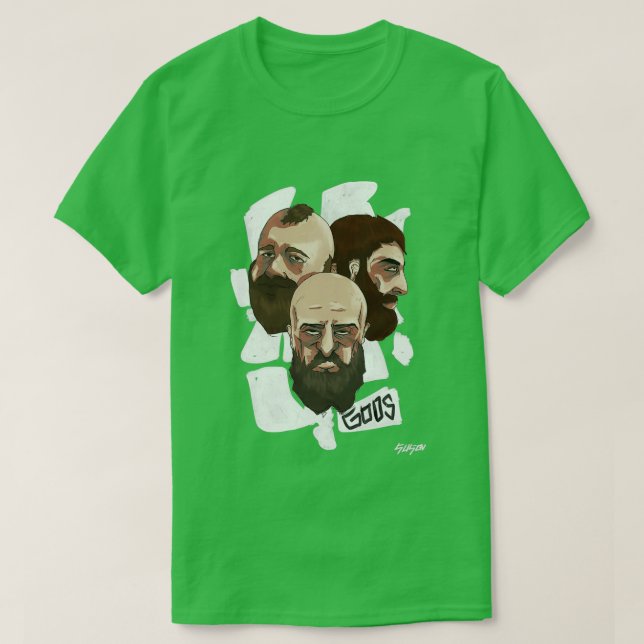 The Beard Gods Beard Lovers Dont Shave Funny Beard T-Shirt (Design Front)