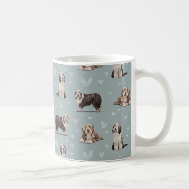 The Bearded Collie Dog Coffee Mug (Right)