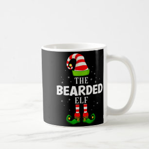 The Bearded Elf Christmas Pjs Matching Pajama Coffee Mug