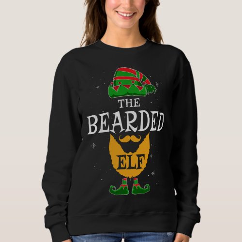 The Bearded Elf Group Matching Family Christmas Da Sweatshirt