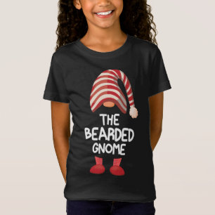 The Bearded Gnome Funny Christmas Gnome Matching F T-Shirt