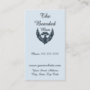The Bearded Man Barber Shop Business Card by Debbieswicksnthings at Zazzle