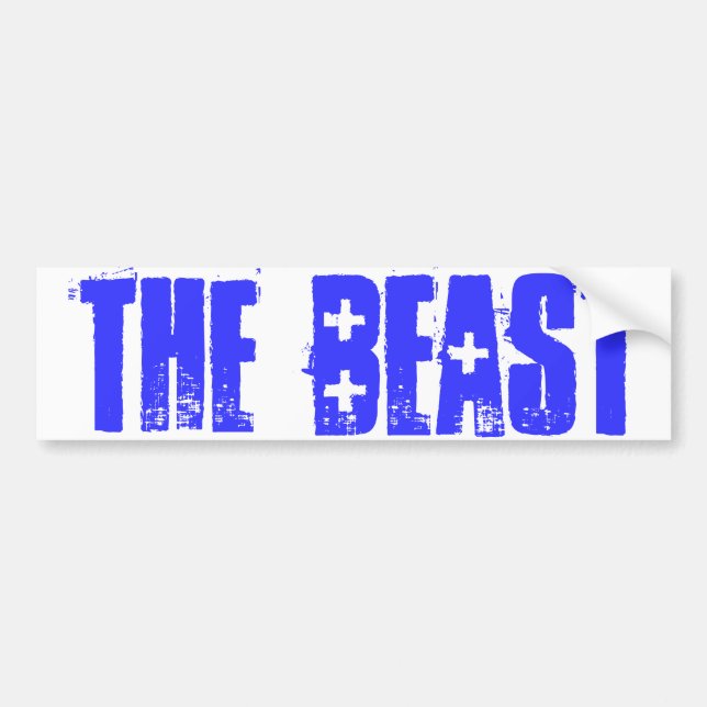 the beast bumper sticker (Front)
