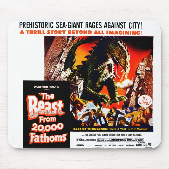 The Beast: From 20,000 Fathoms Mousepad (Front)
