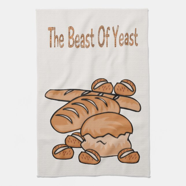 The Beast of Yeast Kitchen Towel (Vertical)