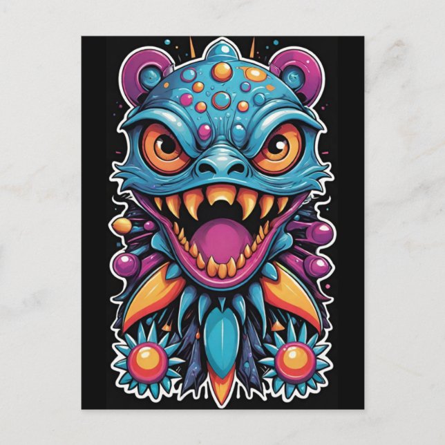 The Beast Will Feast Without Warning - Ken Gage Postcard (Front)