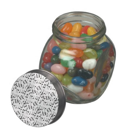The Beat Goes On Glass Candy Jar