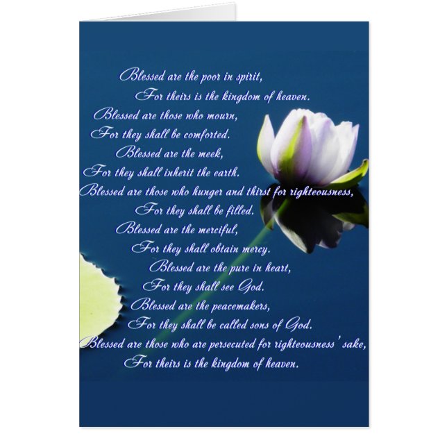 The Beatitudes Cards (Front)