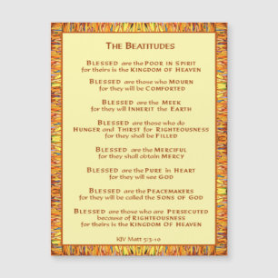 The Beatitudes from Sermon on the Mount Magnet