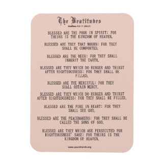 The Beatitudes Matthew 5:3-11 NKJV Magnet