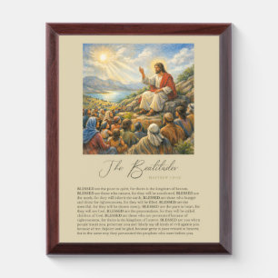 The Beatitudes Matthew 5:3–12 Sermon on the Mount Award Plaque