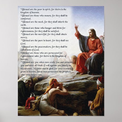 THE BEATITUDES POSTER | Zazzle