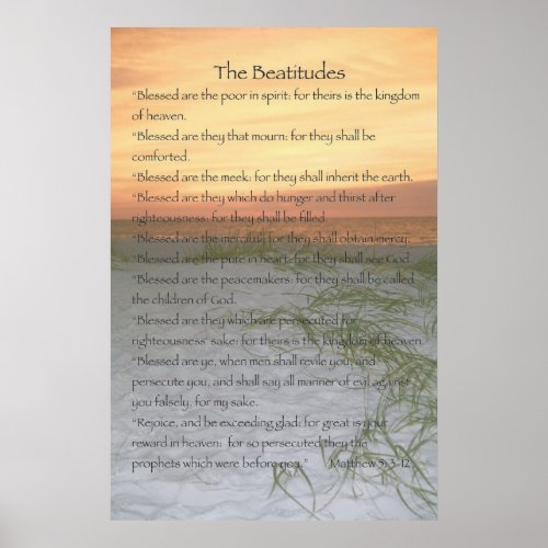The Beatitudes Poster vertical