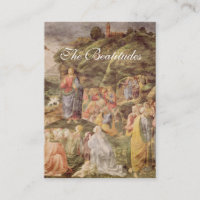 The Beatitudes - Prayer Card (Flat)