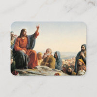 The Beatitudes Sermon on the Mount Prayer Card