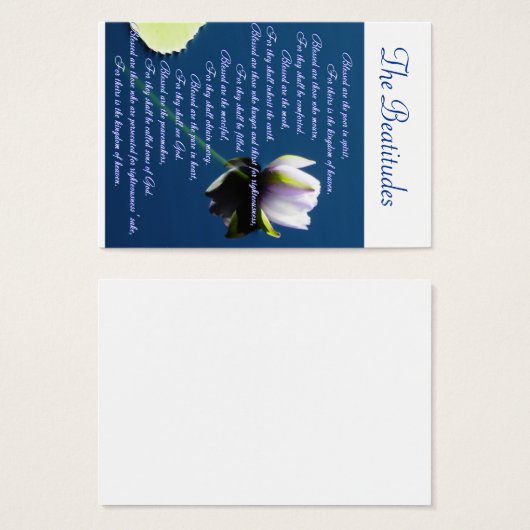 The Beatitudes sharing (Front & Back)