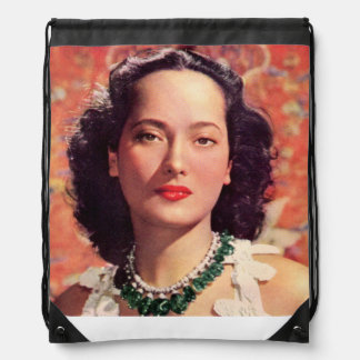 the beauteous Merle Oberon Drawstring Bag