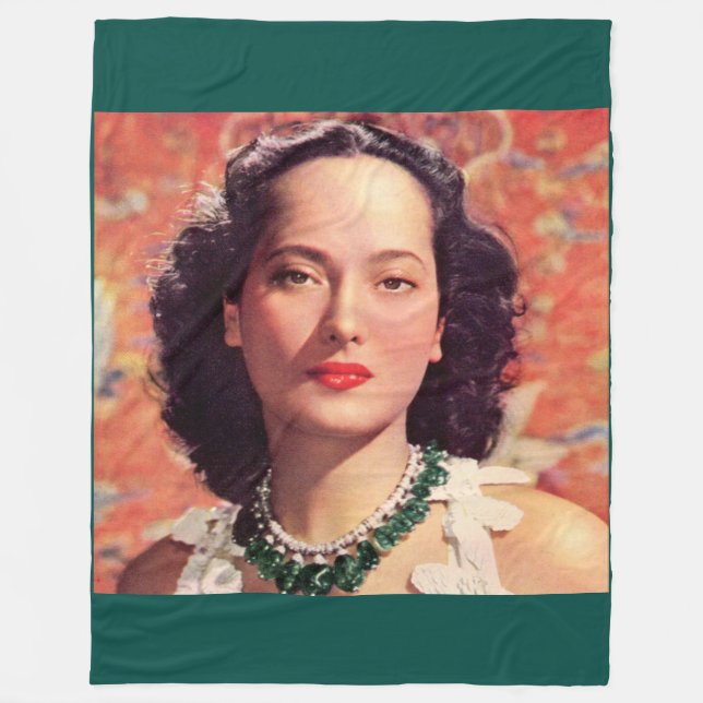 the beauteous Merle Oberon Fleece Blanket (Front)