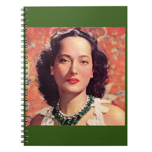 the beauteous Merle Oberon Notebook (Front)