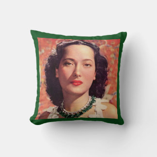 the beauteous Merle Oberon Throw Pillow