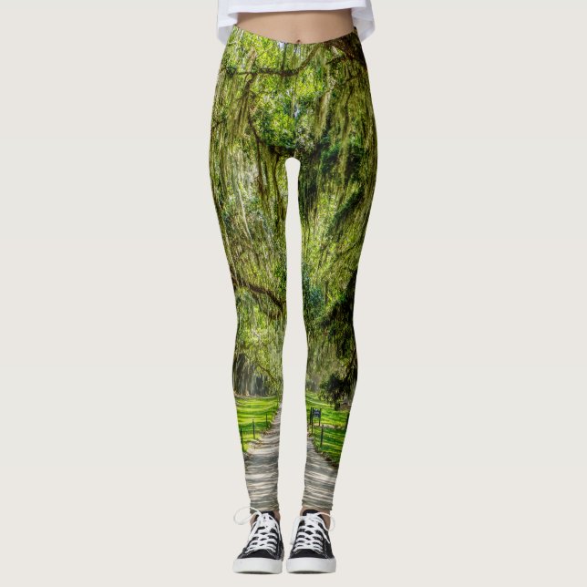 The Beautiful Avenue Of Oaks Leggings (Front)