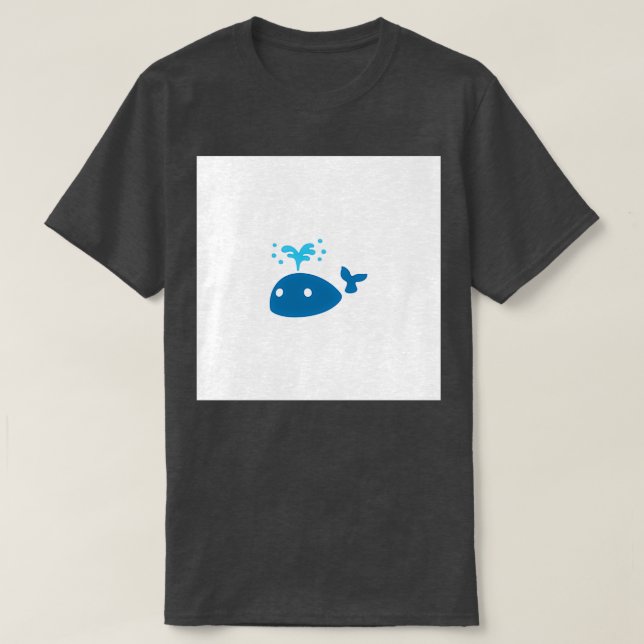 The beautiful big blue whale T-Shirt (Design Front)