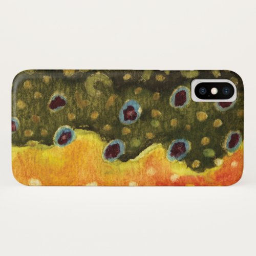 The Beautiful Brook Trout Fishermans iPhone X Case