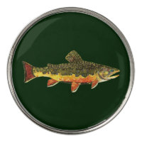 The Beautiful Brook Trout Golf Hat Clip | Zazzle