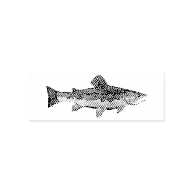 The Beautiful Brook Trout Self-inking Stamp (Design)