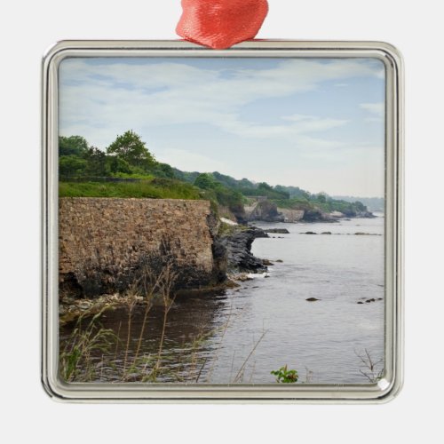 The beautiful coast of Newport Rhode Island Metal Ornament